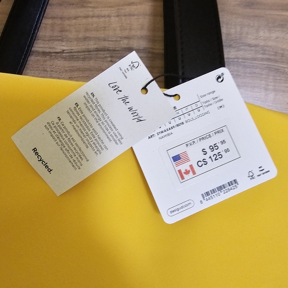 Desigual yellow padded tote - Picture 3 of 10